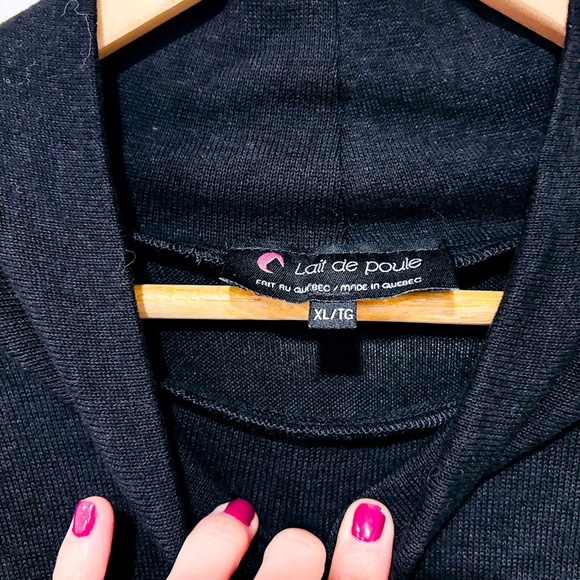 🌼NWOT🌼 LAIT DE POULE – Black maternity & nursing crop top | Size XL* - Picture 7 of 8